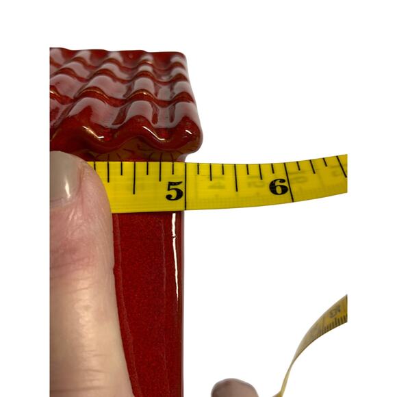 House Ceramic Pottery Redware Votive Candle Lantern Holder - Picture 8 of 9